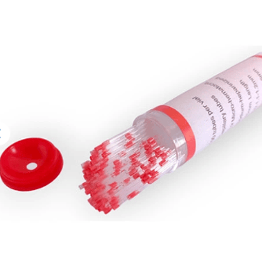 Tubo Microhematocrito con Heparina X 100 und
