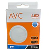 PANEL LED REDONDO EMBUTIDO 3W 6500K LUZ FRIA - LUZ CÁLIDA