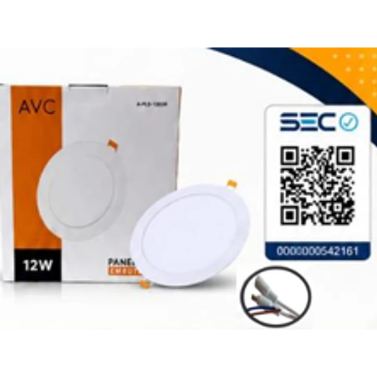 PANEL LED REDONDO EMBUTIDO 3W 6500K LUZ FRIA - LUZ CÁLIDA
