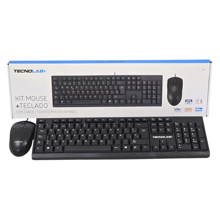 Kit Combo Teclado y Mouse Tecnolab TL623 4