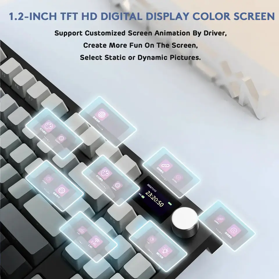Attack Shark K86 (75% - Inalámbrico con Pantalla) 4