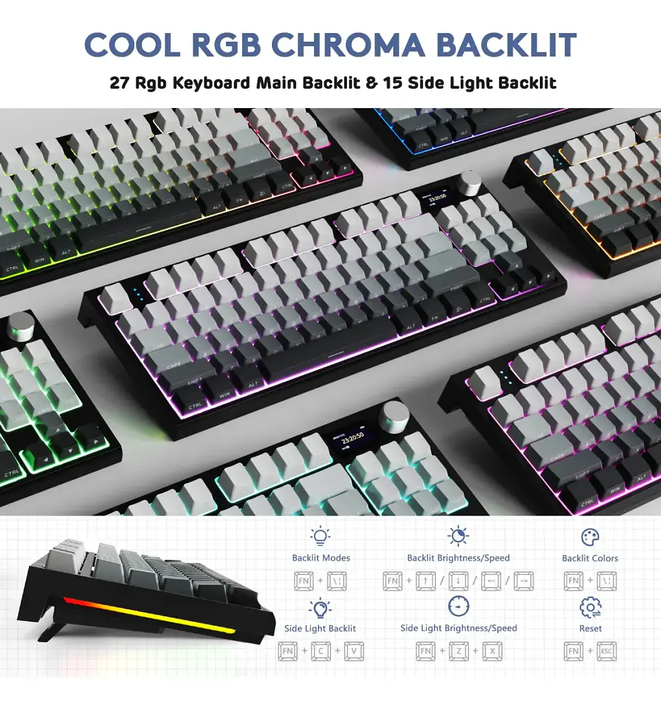 Attack Shark K86 (75% - Inalámbrico con Pantalla) 5