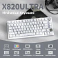 Attack Shark X820 Ultra (75% - Trimodo RGB - Blanco) - Miniatura 2