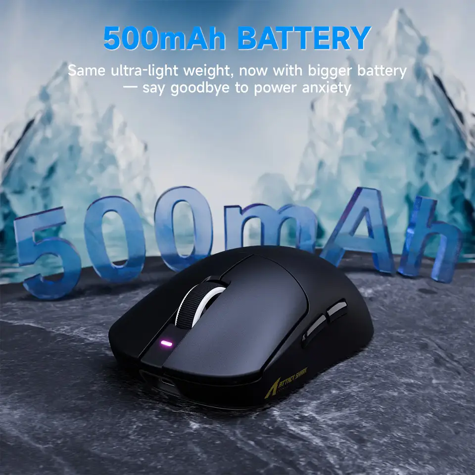 Mouse Attack Shark X8 Plus PixArt PAW3395PRO 5