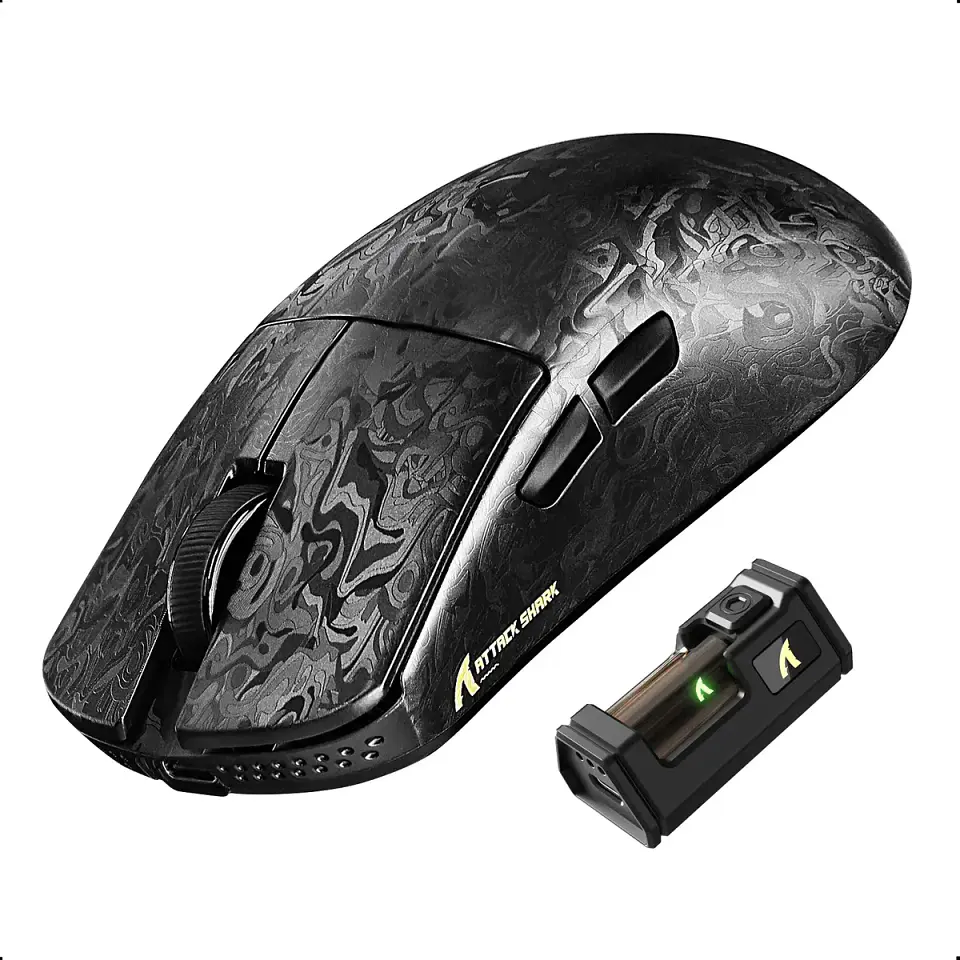 Mouse Attack Shark R11 Ultra 8k Carbon Fiber Wireless 8k Negro 1