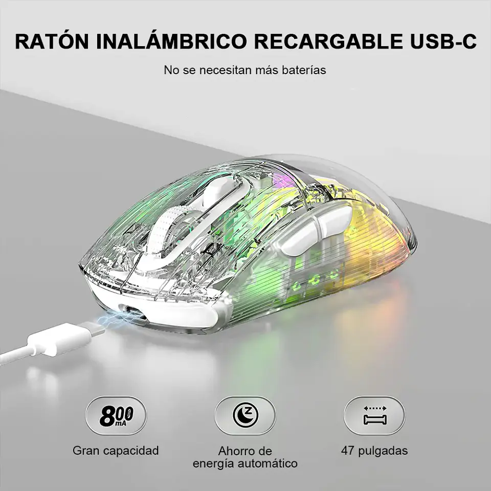 Mouse Attack Shark X2 Pro Mouse Inalambrico 5
