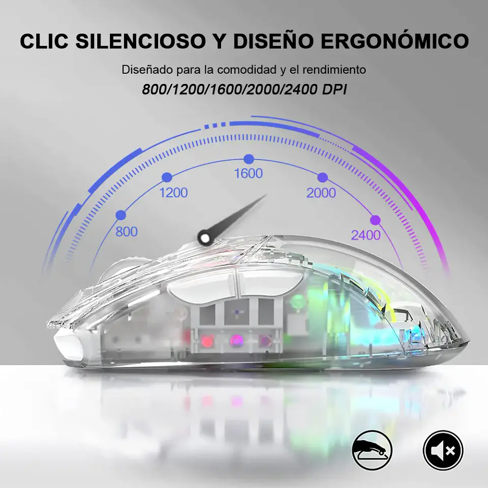 Mouse Attack Shark X2 Pro Mouse Inalambrico 6
