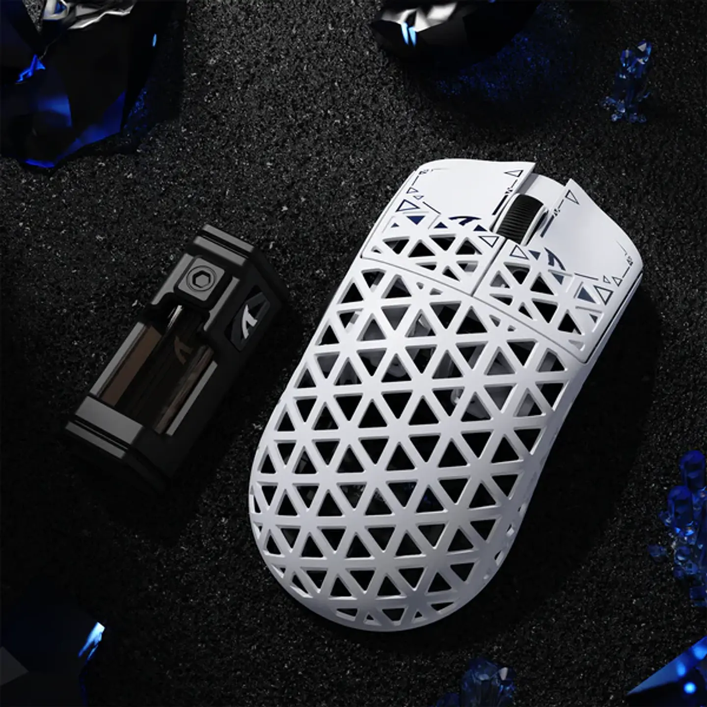 Attack Shark R5 Inalámbrico Ratón 42k Dpi/39g Fibra C Blanco - Blanco 7