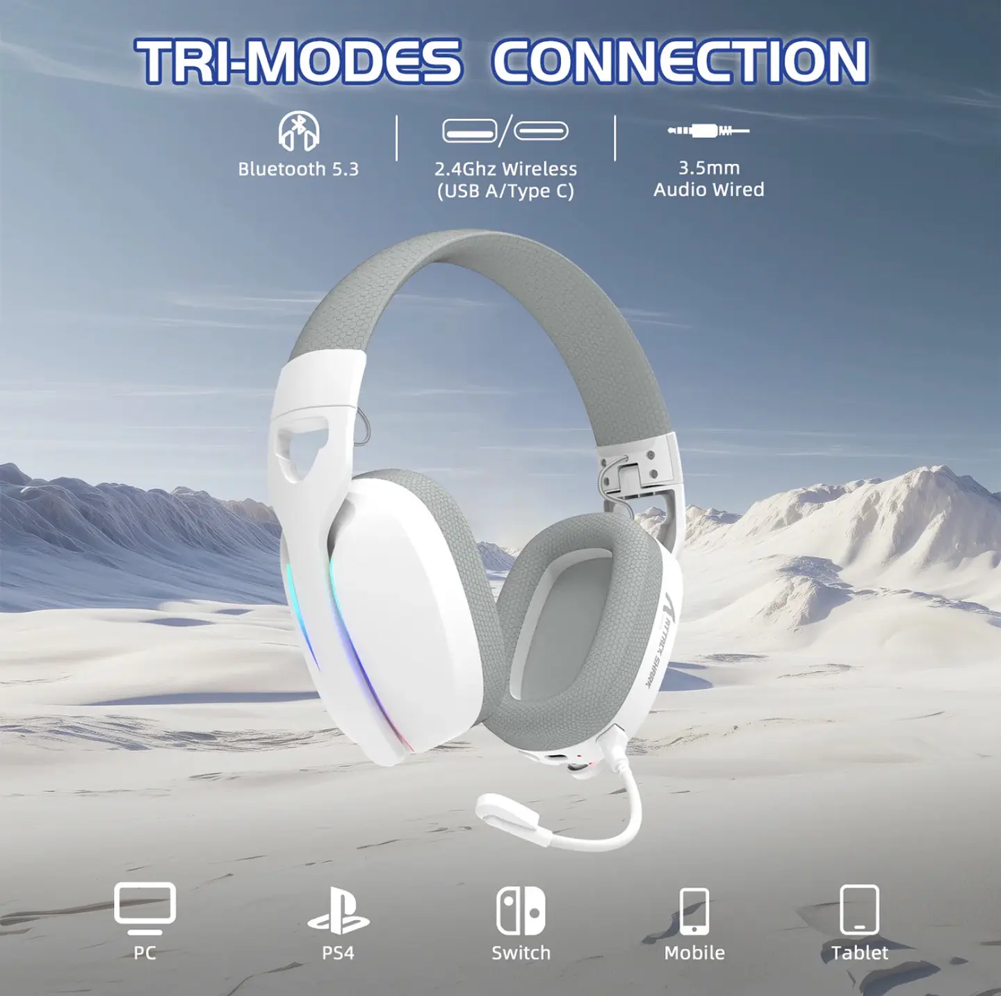 Audifonos Serie L90 Blanco 3