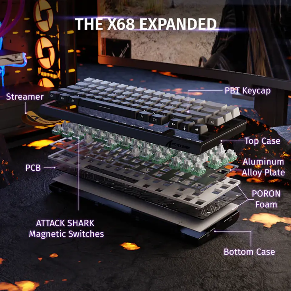 Attack Shark X68 HE Magnético 27
