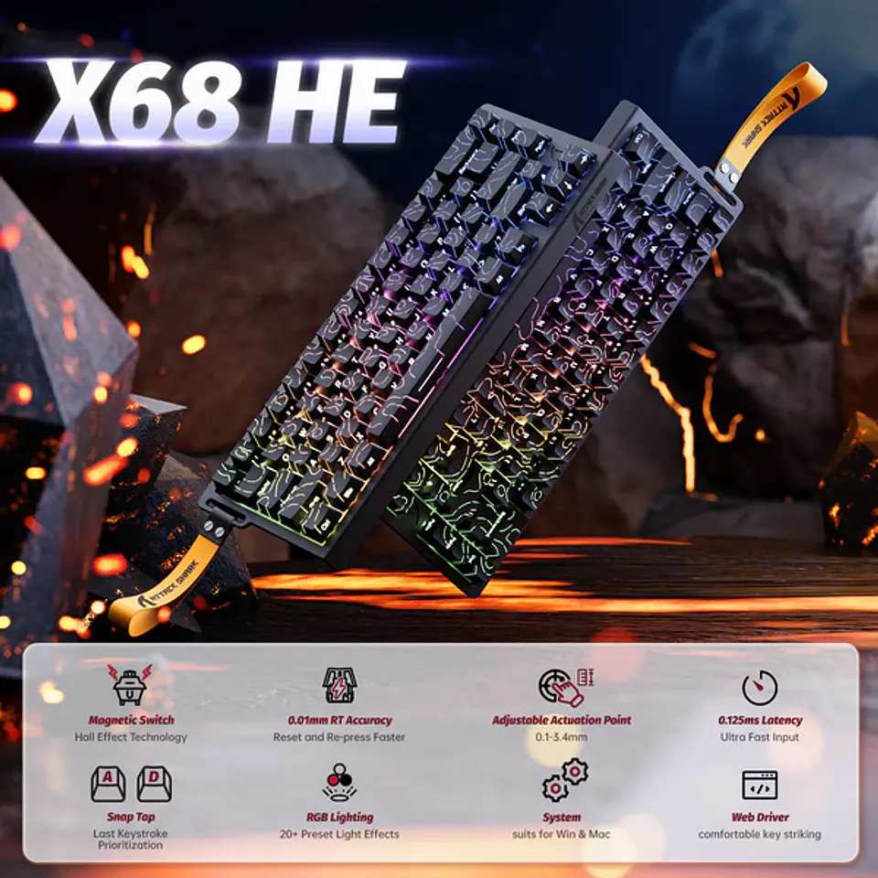 Attack Shark X68 HE Magnético 29
