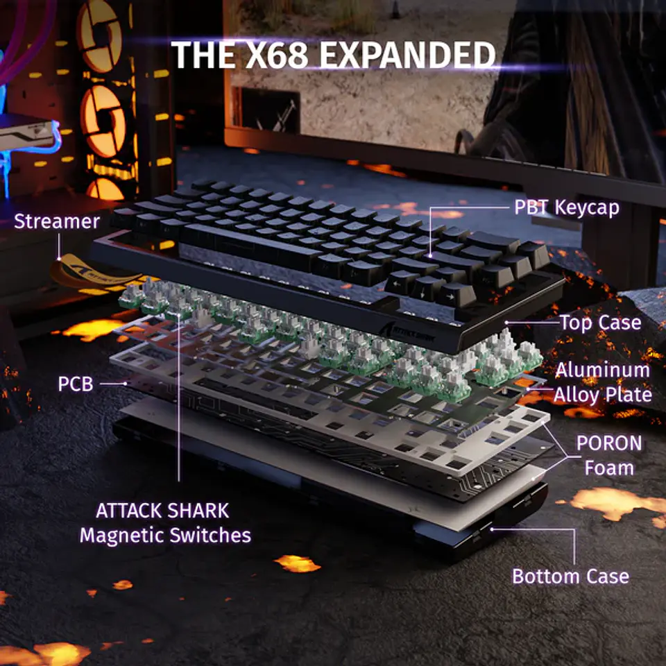 Attack Shark X68 HE Magnético 36