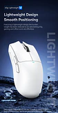 Mouse Gamer X11 Attack Shark Tri Mode 22000 Dpi Paw3311 Dock Color Negro - Miniatura 5