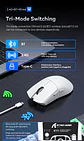 Mouse Gamer X11 Attack Shark Tri Mode 22000 Dpi Paw3311 Dock Color Negro - Miniatura 9