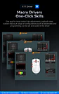 Mouse Gamer X11 Attack Shark Tri Mode 22000 Dpi Paw3311 Dock Color Negro - Miniatura 14