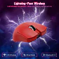 Mouse Gamer Attack Shark X11 Tri Mode 22000 Dpi Paw3311 Color Rojo - Miniatura 4