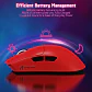 Mouse Gamer Attack Shark X11 Tri Mode 22000 Dpi Paw3311 Color Rojo - Miniatura 7