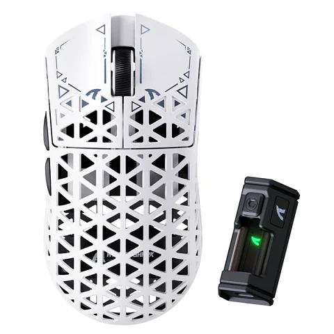 Attack Shark R5 Inalámbrico Ratón 42k Dpi/39g Fibra C Blanco - Blanco