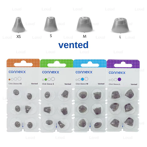 Pack de Olivas Click Vented para audífonos