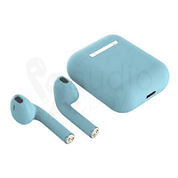 Audífonos Bluetooth i12 Celeste con Estuche de Carga