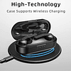 Audífonos Bluetooth T10C con Estuche de Carga y Wireless Charging