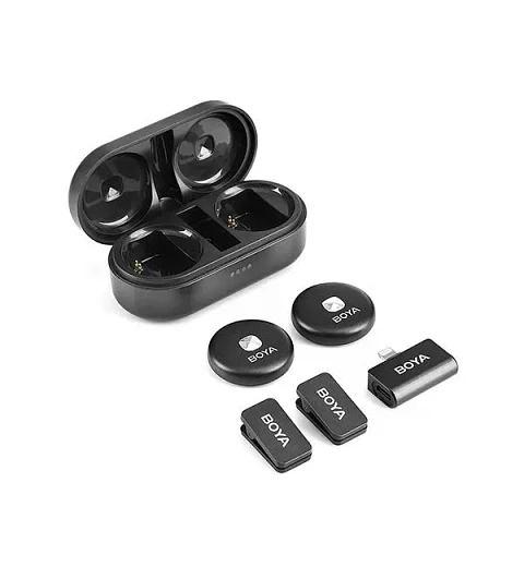 Boya Omic-D kit de micrófono doble inalámbrico conector Lightning (iPhone)