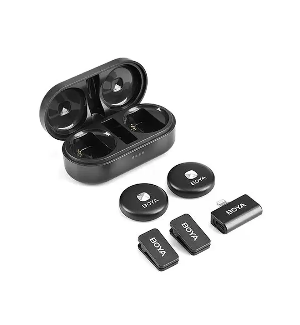Boya Omic-D kit de micrófono doble inalámbrico conector Lightning (iPhone) 1