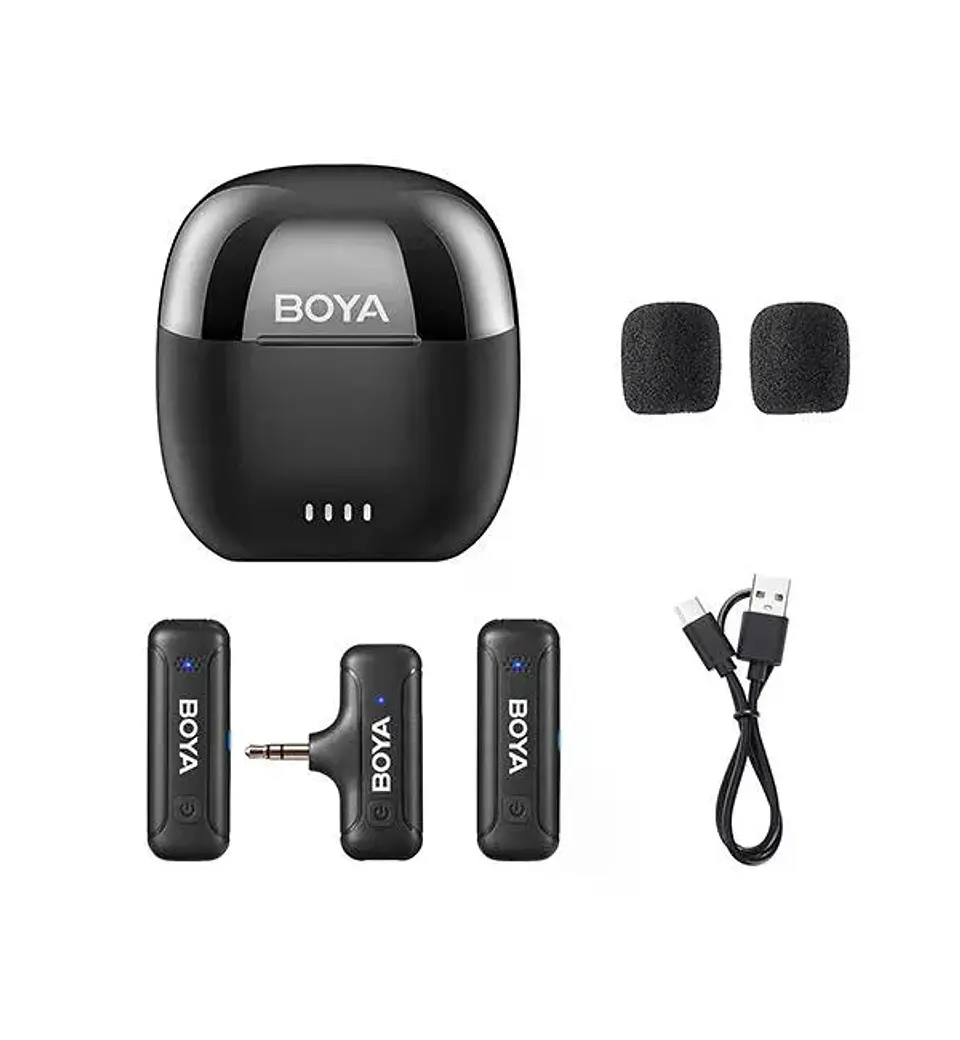 Boya BY-WM3T-M2 Mini 2.4GHz Micrófono Inalámbrico Conector TRS 3.5mm 3