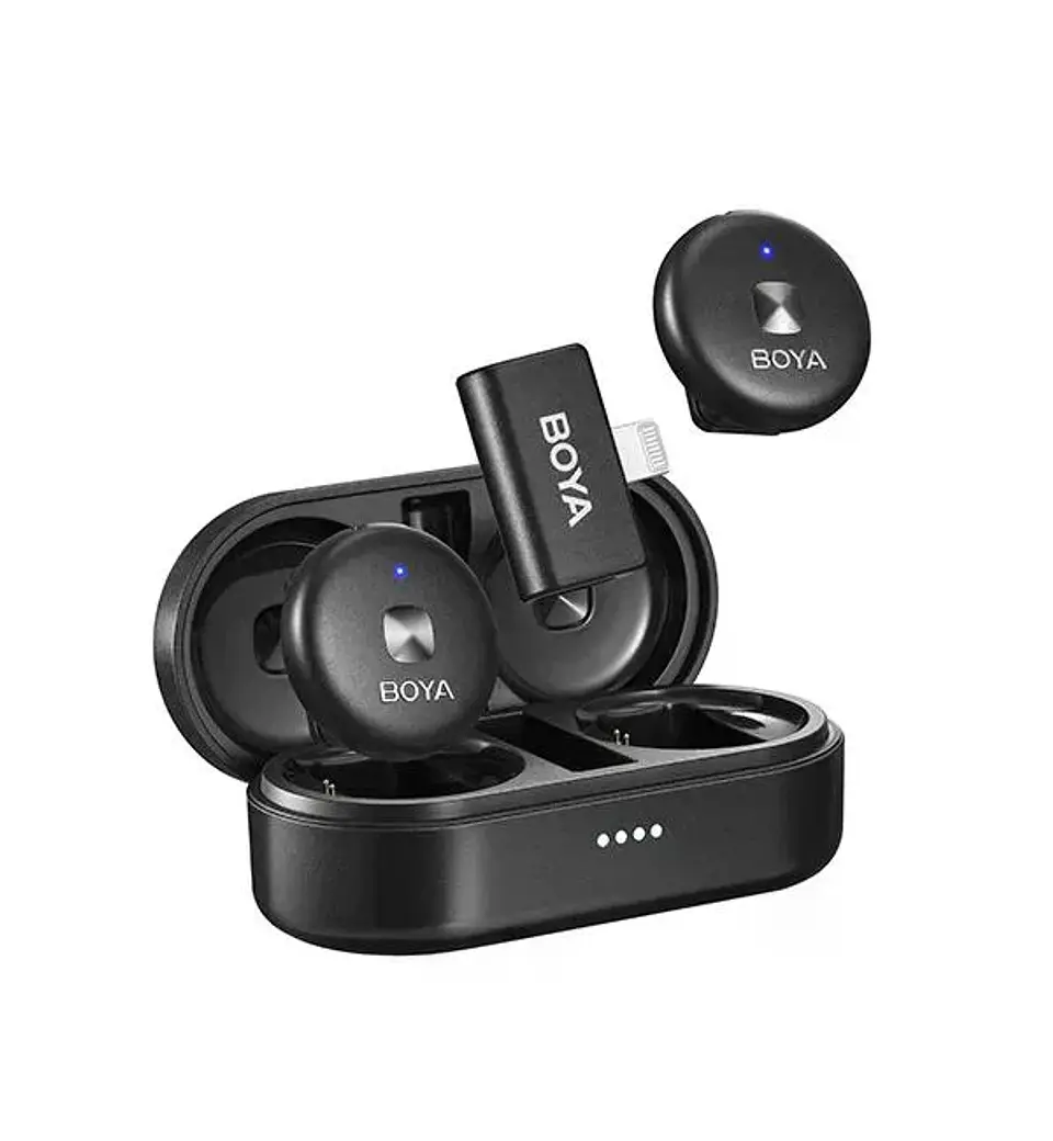 Boya Omic-D kit de micrófono doble inalámbrico conector Lightning (iPhone) 6