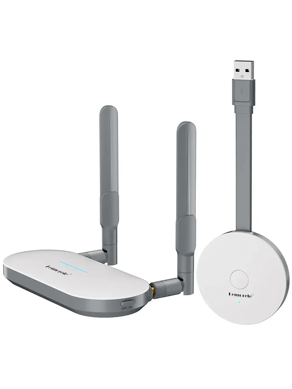 Lemorele G60 Transmisor Inalámbrico de Video Full HD 1080P  50 metros Desde Puerto USB a HDMI o VGA 2