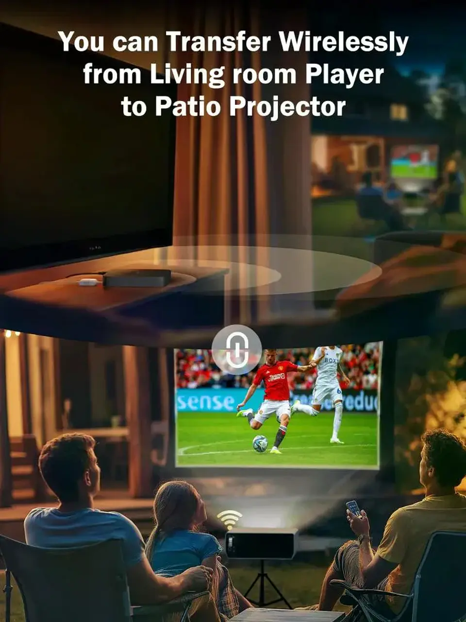 Lemorele P200 Transmisor Inalámbrico de Video HDMi a HDMi Multi-Device 3