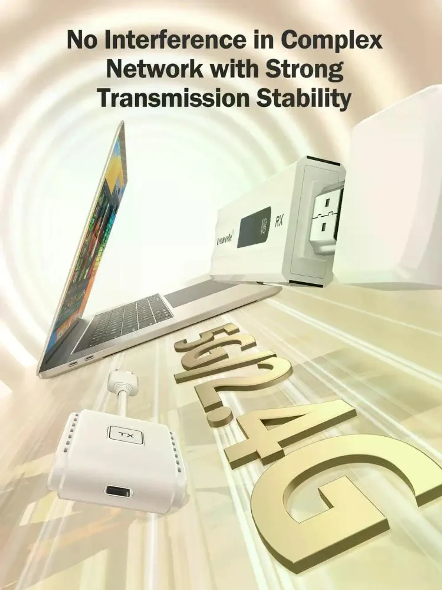 Lemorele P200 Transmisor Inalámbrico de Video HDMi a HDMi Multi-Device 4