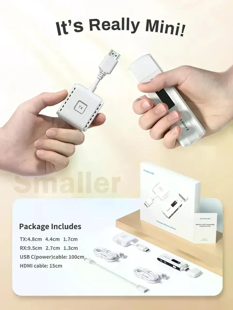 Lemorele P200 Transmisor Inalámbrico de Video HDMi a HDMi Multi-Device 9