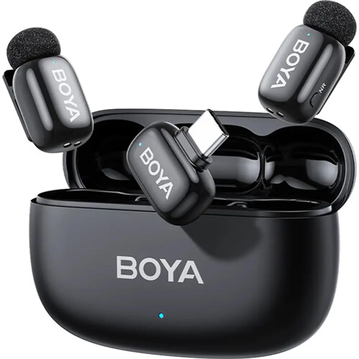 Boya BOYAMINI 2-02 Micrófono Inalámbrico Doble USB-C Negro Lunar (Brillante) 1