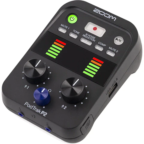 Zoom PodTrak P2 - Grabadora Dual USB para Podcasters