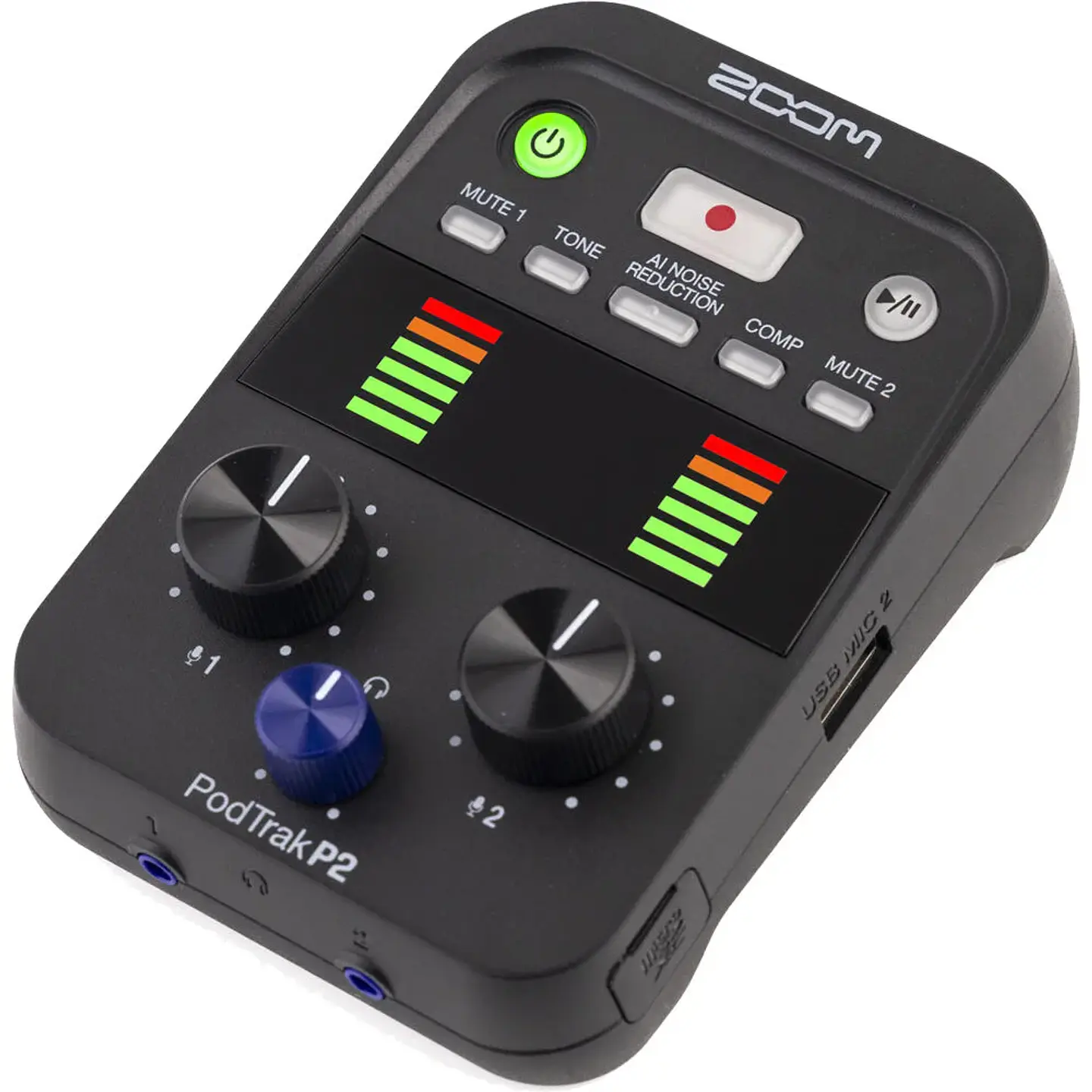 Zoom PodTrak P2 - Grabadora Dual USB para Podcasters 1