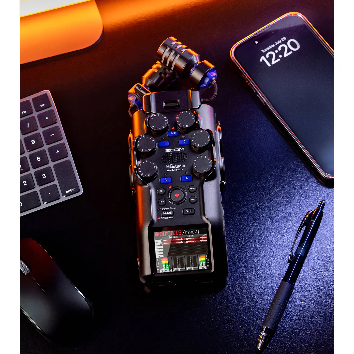Zoom H6studio Grabadora Portátil de 6 pistas Con Grabación en 32‑Bit Float 9