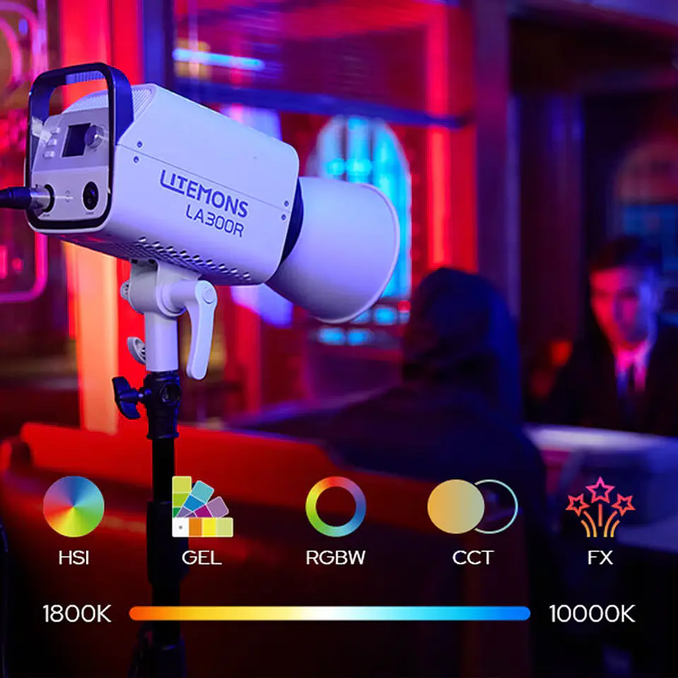 Godox Litemons LA300R RGB LED Monolight (Kit de 2 luces) 13
