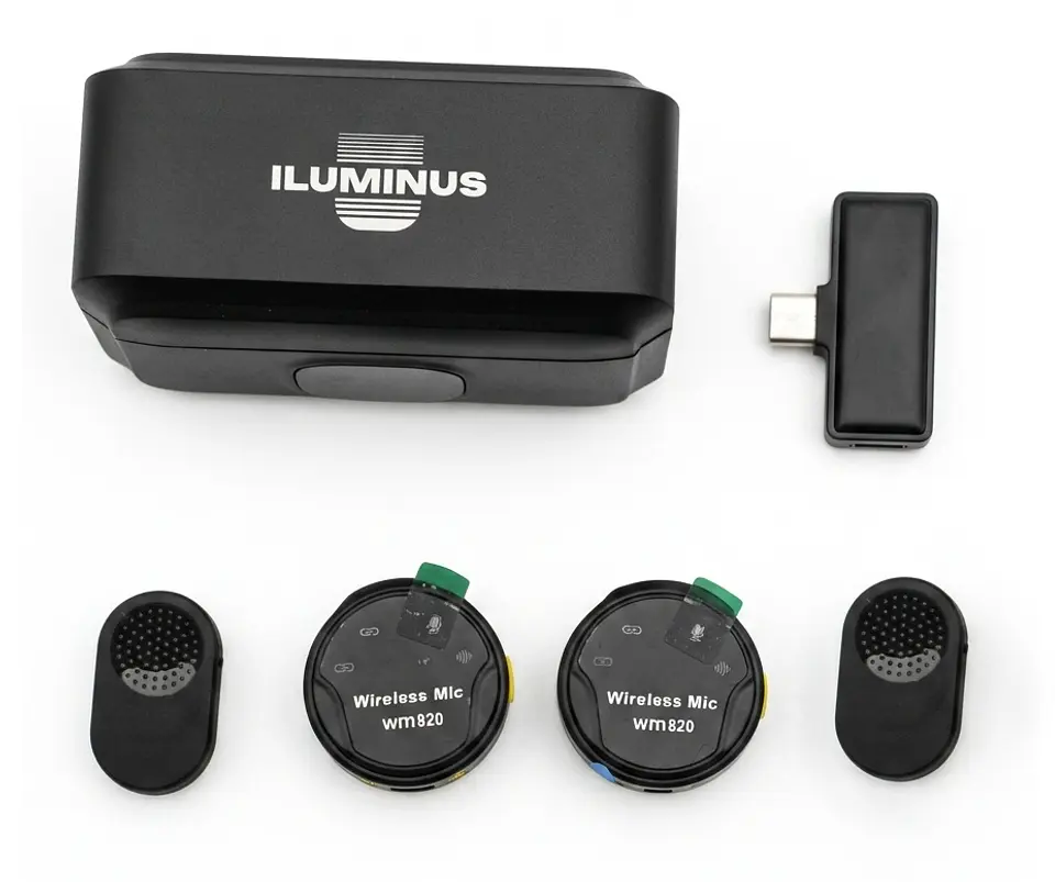 Iluminus IL-WM820 Micrófono Inalámbrico Doble Con Caja De Carga 1