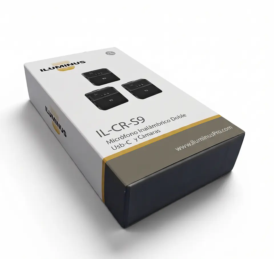 Iluminus IL-CR-S9 Micrófono Inalámbrico Doble Usb-C y Para Cámaras 4