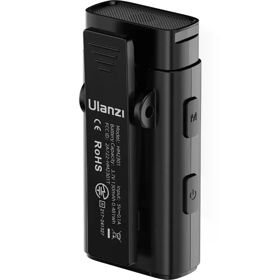 Ulanzi HM2301 Sistema de Dos Micrófonos Que Transmiten Simultáneamente a Dos Teléfonos A005 4