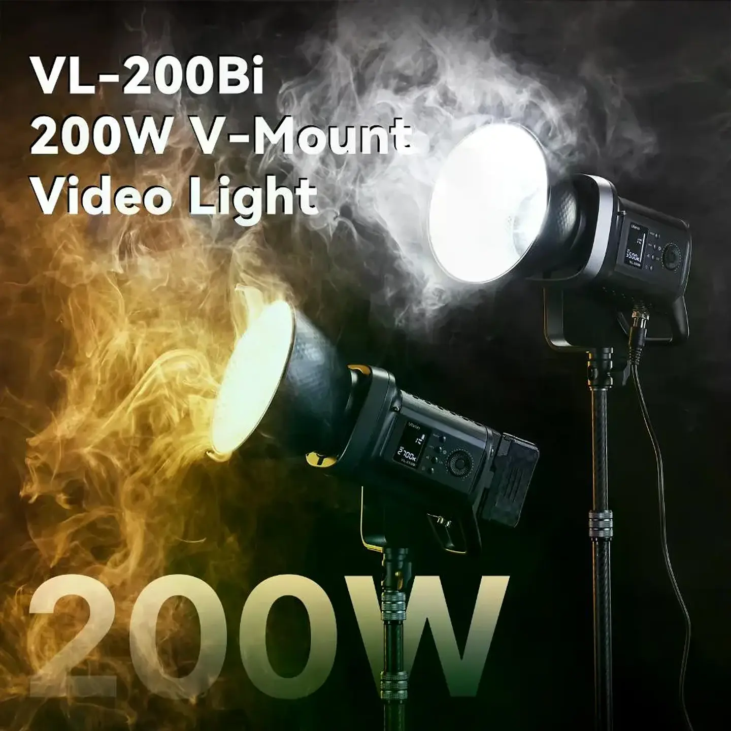 Ulanzi VL-200Bi Led Bicolor 200W Con Fuente de Poder P016 6