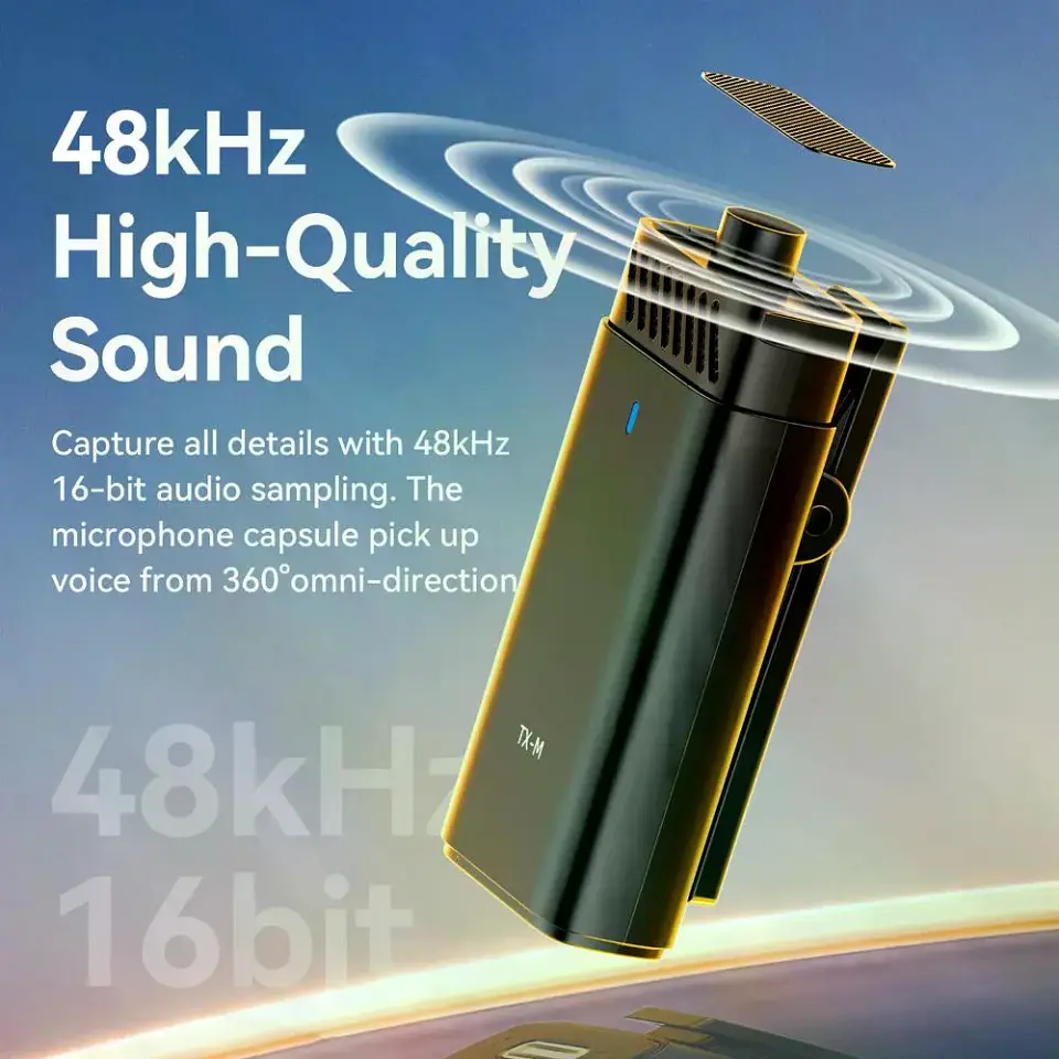 Ulanzi HM2301 Sistema de Dos Micrófonos Que Transmiten Simultáneamente a Dos Teléfonos A005 8