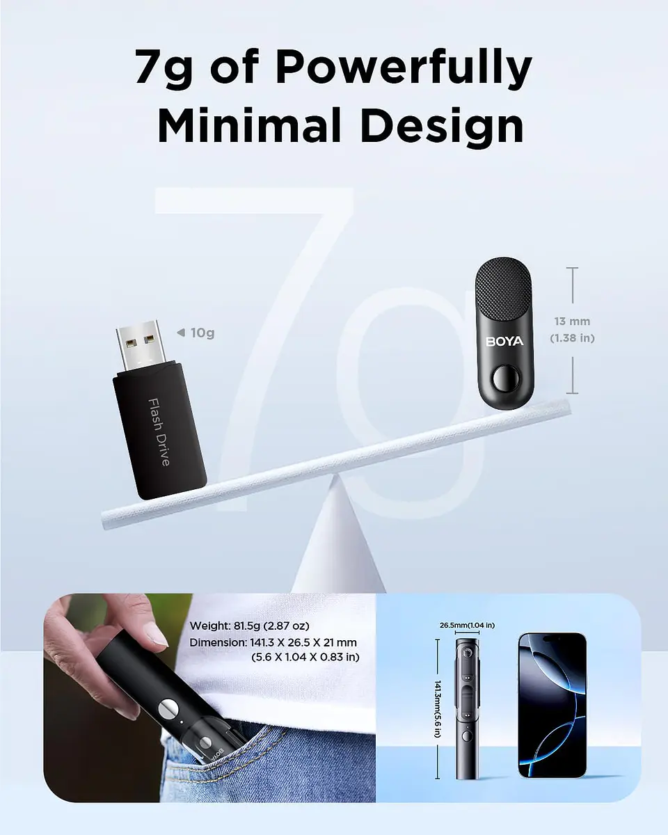 Boya BY-BOYA MAGIC 03 Mini Micrófono Inalámbrico doble Al-Powered 4