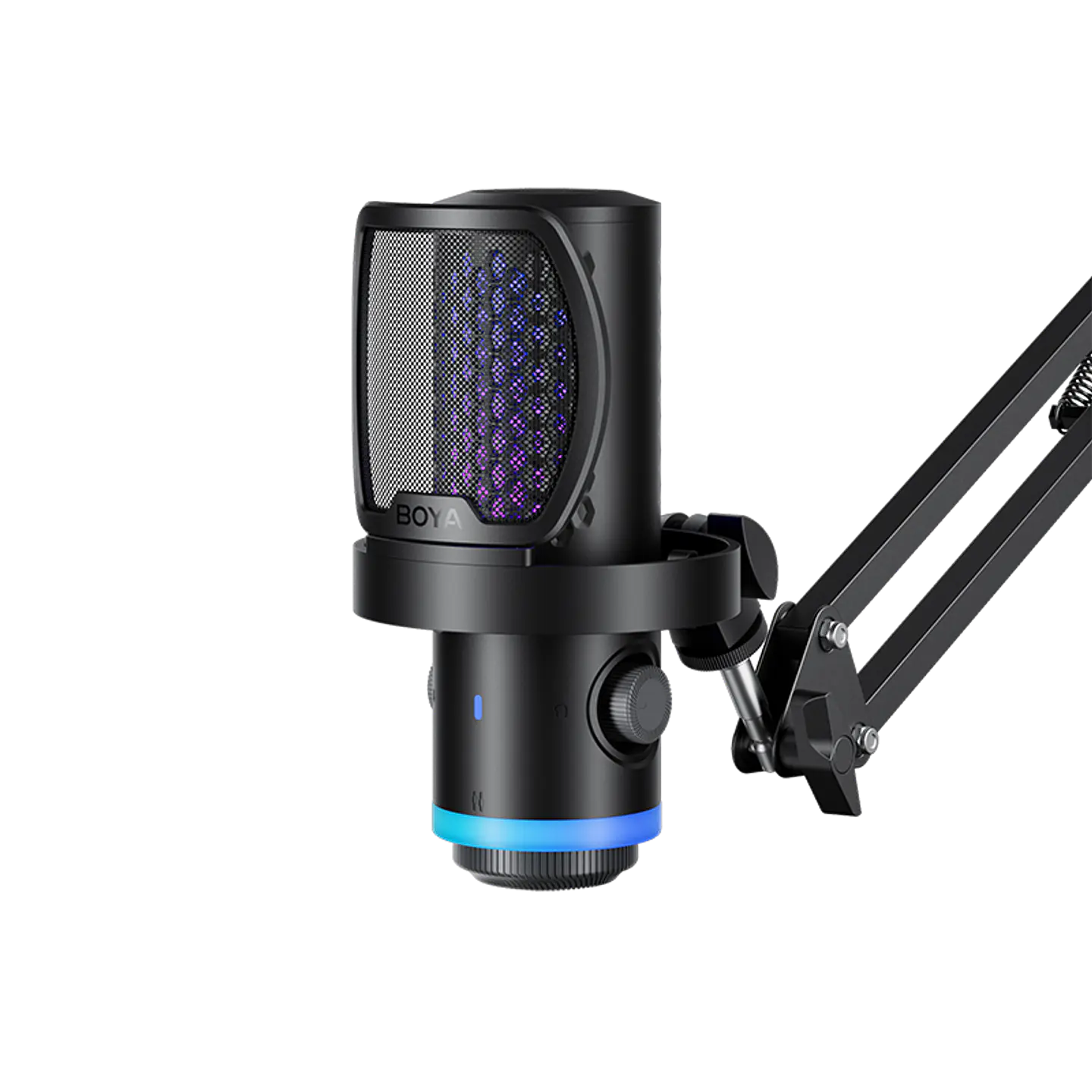 Boya Castmic G40 Micrófono Escritorio Con Luces RGB y Cancelación de Ruido USB 3