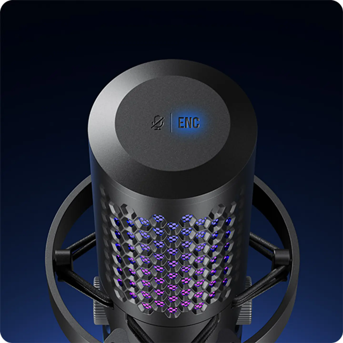 Boya Castmic G40B Micrófono Con Brazo, Luces RGB y Cancelación de Ruido USB 5