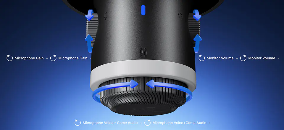 Boya Castmic G40 Micrófono Escritorio Con Luces RGB y Cancelación de Ruido USB 12