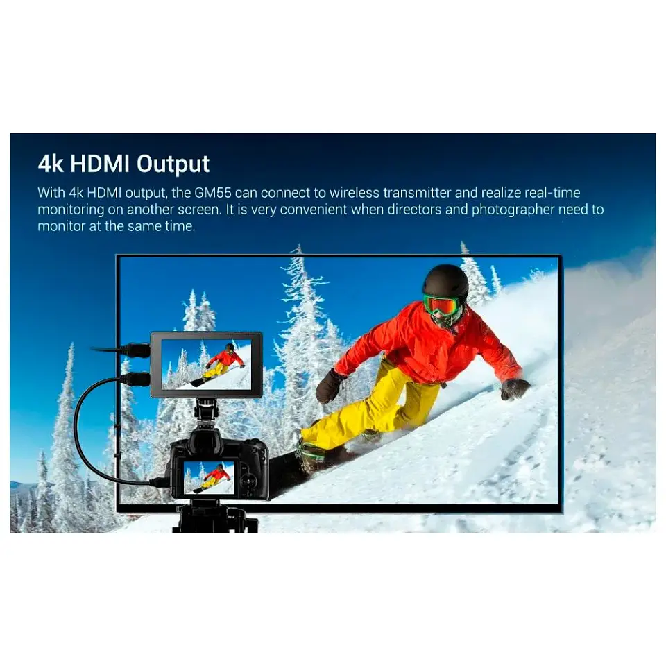 Godox GM55 Monitor Touchscreen Para Cámaras 14