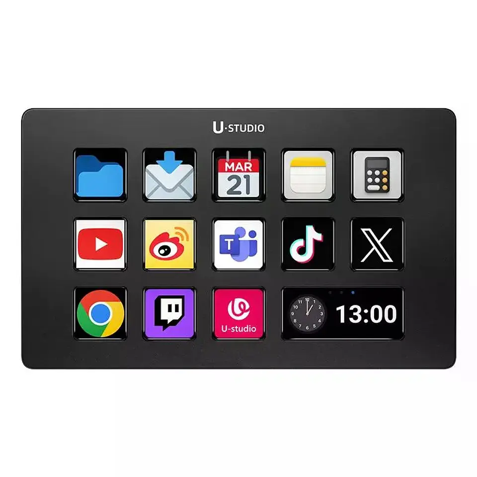 Ulanzi D200 Teclado LCD Configurable Con Controlador de Contenido en Vivo 9