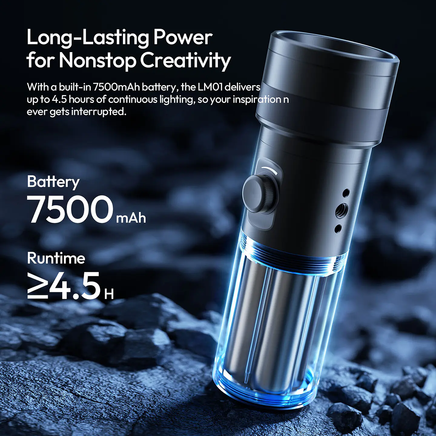 Ulanzi LM01 Photography Luz Led Recargable Con Proyector de Gobos L219 15